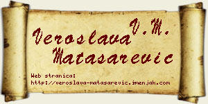 Veroslava Matasarević vizit kartica